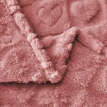FY FIBER HOUSE Throw Blankets with Heart Checkered,Soft Warm Blankets for Lover Mom Father Gifts,Washable Lightweight Fuzzy Blanket for Couch Sofa Bed Office All Season(Pink,60"x80")
