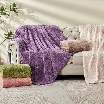 FY FIBER HOUSE Throw Blankets with Heart Checkered,Soft Warm Blankets for Lover Mom Father Gifts,Washable Lightweight Fuzzy Blanket for Couch Sofa Bed Office All Season(Pink,60"x80")