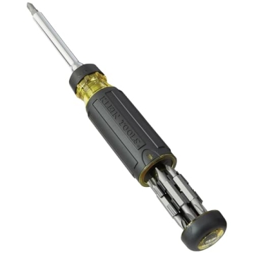 Klein Tools Multi-bit Ratcheting Screwdriver, 15-in-1