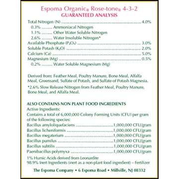 Espoma Organic Rose-Tone 4-3-2 Fertilizer for Roses