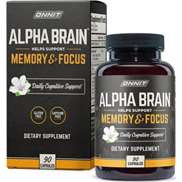 ONNIT Alpha BRAIN Nootropic Brain Supplement for Men & Women | Memory, Mental Clarity & Cognitive Im...