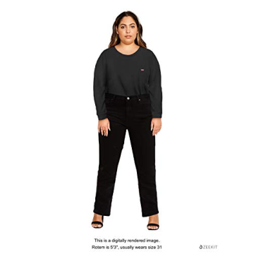 Levi's Women's 724 High Rise Straight Jeans - Soft Black