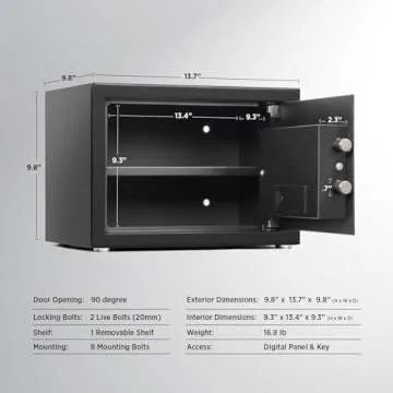 ISLANDSAFE Digital Lock Box for Secure Storage