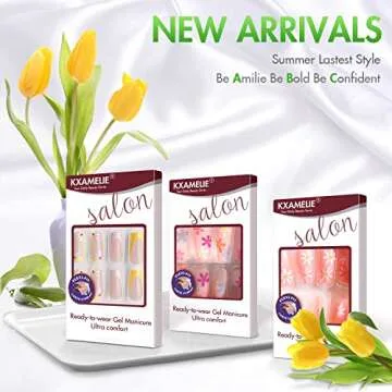 KXAMELIE Matte Nude Pink Press-On Nails for Women