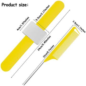 WILLBOND Magnetic Wrist Sewing Pincushion Wrist Magnetic Pin Holder Wristband Pin Cushion Holder wit...