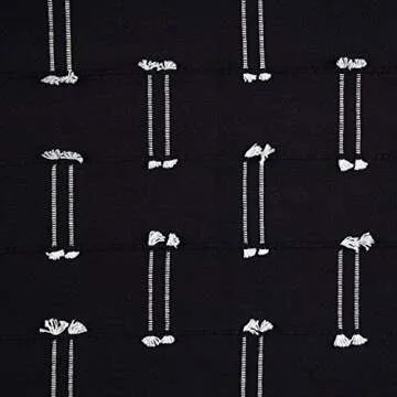 Rivet Global Textured Cotton Duvet Cover Set in Black