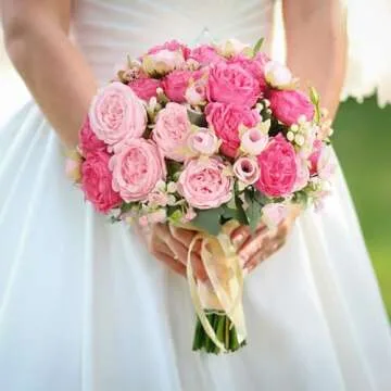 MARTINE MALL 2 Packs Peonies Artificial Flowers, Mixed Pink Artificial Peonies, Silk Peonies Flowers Fake Peonies Artificial Flowers Peonies Bouquet for Centerpiece Table Wedding Party Home Decor