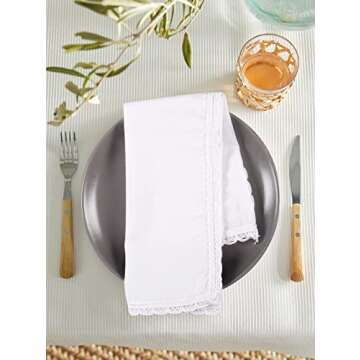 Ramanta Home Cloth Dinner Napkins Set of 12 - Eco-Friendly & Stylish