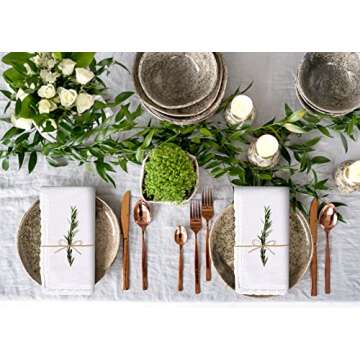 Ramanta Home Cloth Dinner Napkins Set of 12 - Eco-Friendly & Stylish