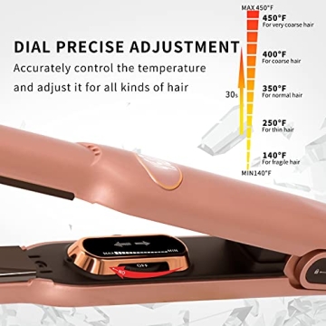 Mini Flat Iron with Dual Voltage & LED Display