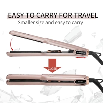 Mini Flat Iron with Dual Voltage & LED Display