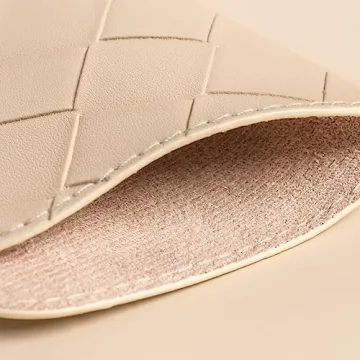 Stylish OLETHA Soft Glasses Case Set of 2 in Ivory