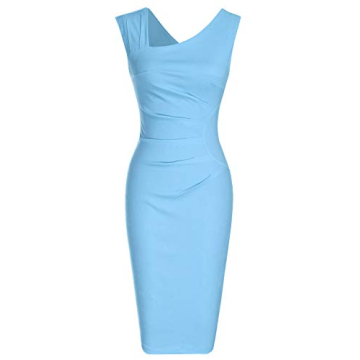 MUXXN Retro 1950s Style Slim Business Pencil Dress