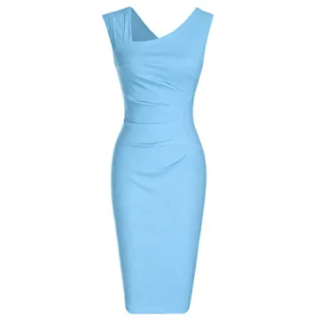 MUXXN Retro 1950s Style Slim Business Pencil Dress