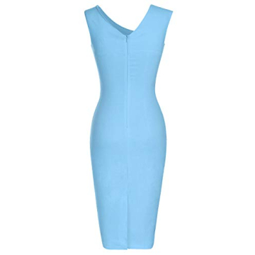 MUXXN Retro 1950s Style Slim Business Pencil Dress
