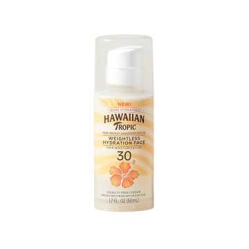 Hawaiian Tropic SPF 30 Travel Size Sunscreen for Face
