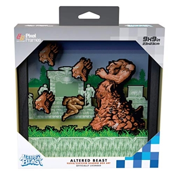 Pixel Frames Altered Beast Shadow Box Art - Unique Gaming Gift