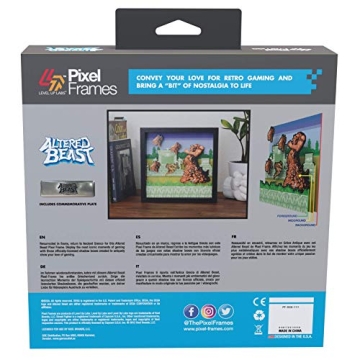 Pixel Frames Altered Beast Shadow Box Art - Unique Gaming Gift