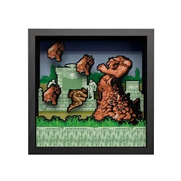Pixel Frames Altered Beast Shadow Box Art - Unique Gaming Gift