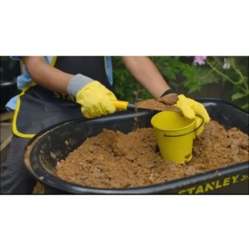 Red Toolbox Stanley Jr. Kids Wheelbarrow: Hands-On Gardening Fun for Little Ones, Ages 3 and Up