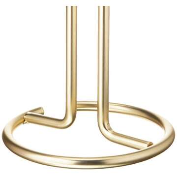 Spectrum Diversified Euro Paper Towel Holder, Roll Dispenser Stand for Kitchen Countertop & Dining Room Table, Gold
