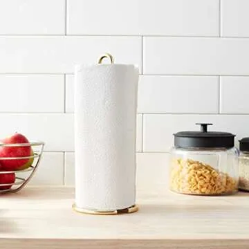 Stylish Gold Paper Towel Holder for Countertops & Dining