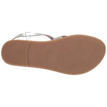 Shop Amazon Essentials Women's Silver Strappy Sandals