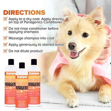 Panagenics | Pet Shampoo - Safe for ALL animals, Unscented, Contains Citrus and Aloe Active Ingredients - 16 ounce bottle