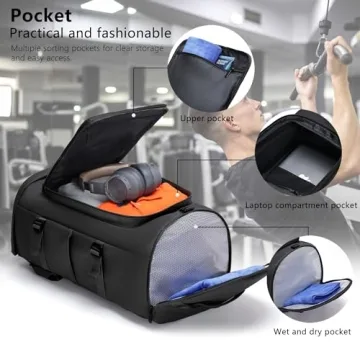 MIYCOO Versatile Gym Bag For Men & Women - Travel Backpack