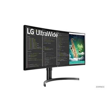 LG 35WN65C-B Curved 35" UltraWide QHD HDR Monitor