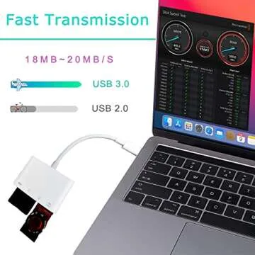USB-C SD Card Reader, 4 in 1 USB OTG Adapter Compatible SD/TF Card with Charging Port Memory Card Reader for Camera, Phone with USB-C Port, Notebook and More USB C Devices