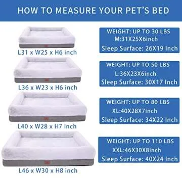 WINDRACING Orthopedic Dog Bed for Large Dogs, Bolster Sides Dog Sofa Bed with Removable Washable Cover & Non-Skid Bottom, Soft Pet Bed with Egg Foam Dog Couch for Sleeping, 40 x 28 Inch, Gray