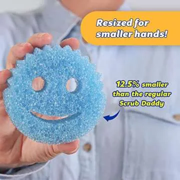 Scrub Daddy Sponge Set - Vanesa Amaro Scrub Babies - Sponges Designed for Smaller Hands, Temperature Controlled, Odor Resistant, Scratch Free Sponges 2 ct