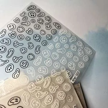 Cute Graffiti Fun Nail Art Stickers for Easy Application