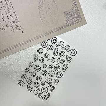 Cute Graffiti Fun Nail Art Stickers for Easy Application