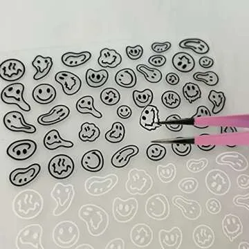 Cute Graffiti Fun Nail Art Stickers for Easy Application