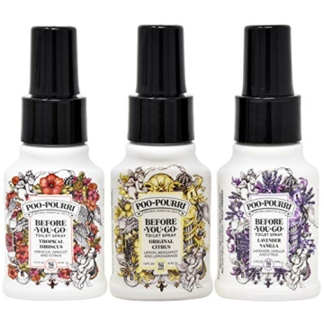 Poo-Pourri Before You Go Toilet Spray Set: Citrus, Lavender Vanilla, Tropical Hibiscus