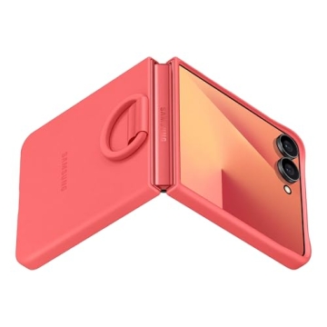 Samsung Galaxy Z Flip7 Ring Phone Case - Coral Red