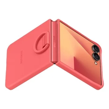 Samsung Galaxy Z Flip7 Ring Phone Case - Coral Red