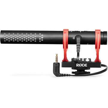 Rode VideoMic NTG Shotgun Vlogging Podcasting Microphone WS11 Windshield & Wide Mouth Case Bundle