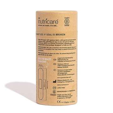 PATCH Eco-Friendly Bamboo Adhesive Sensitive Skin Bandages with Coconut Oil, Hypoallergenic Bandages for Sensitive Skin, Cute Kids Panda Print, Biodegradable, Plastic & Latex Free, 25 Count - 3pk