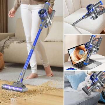 Powerful 33Kpa Cordless Vacuum Cleaner for Home Use