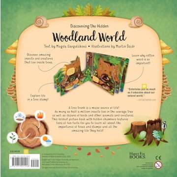 Discovering the Hidden Woodland World (Happy Fox Books) Board Book for Kids Ages 3-6 Explores into a...