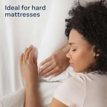 Cloud-Like Queen Mattress Topper - 100% Cotton Top Mattress Pad for Back Pain Relief - Breathable & Naturally Cooling for Hot Sleepers