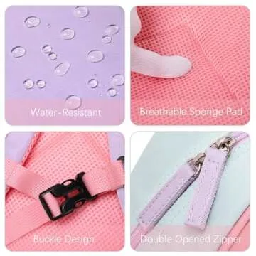 Cute Toddler Backpack for Girls - Durable & Fun Colors