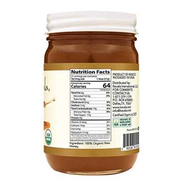 Kevala Organic Raw Oaxaca Honey - 16 oz - 454g – Raw Honey Organic Unfiltered – Raw Organic Hone...