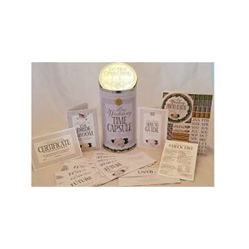 Wedding Time Capsule Personalized Keepsake Set - Bridal Shower Decorations - Wedding Gifts for Coupl...