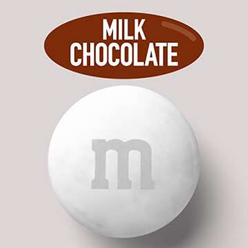 M&M’S White Milk Chocolate Candy, 5 lbs Resealable Pack, Bulk Candy for Party Favors, Weddings, Bi...