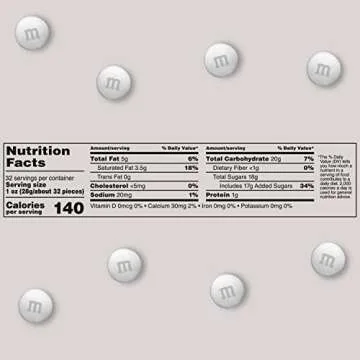 M&M’S White Milk Chocolate Candy 5 lb Bulk Pack for Parties