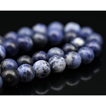 Natural Sodalite Beaded Choker - Genuine Blue Crystal Necklace, Unique Fashion Jewelry